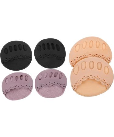 FOMIYES 12 Pairs Lace Five Toe Socks Foot Pads for Heels Socks for High Heels Toe Spacer Socks Toe Separator Socks Foot Liner Covers Forefoot Cushion Inserts Invisible Nylon Gasket Miss - Buy Online on GoSupps.com