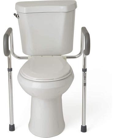 Medline Guardian Toilet Safety Rail - Adjustable Height, Bathroom and Toilet Assist Grab Bar - Buy Online on GoSupps.com