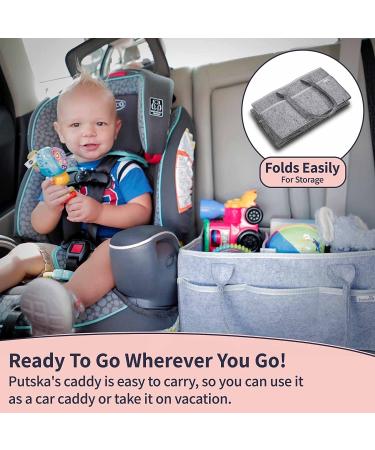 Putska Baby Diaper Caddy Organizer - Nursery Basket Gift Registry Essential for Baby Shower | Neutral Newborn Must-Haves for Boy or Girl Nursery Decor - Buy Online on GoSupps.com