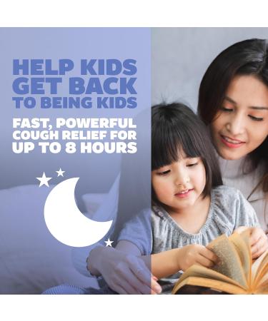 Genexa Kids Nighttime Cough Medicine - Organic Blueberry Liquid Cough Suppressant for Kids 6+ | 4 Fl Oz | Temporary Relief for Cough Runny Nose & Sneezing - Buy Online on GoSupps.com