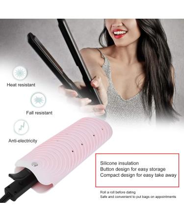 Silicone Heat Resistant Mat - 2pcs Non-Slip Pouch for Hair Straightener - Travel-Friendly Pink Hair Styling Cover - Buy Online on GoSupps.com