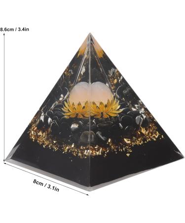 Buy Hohxfyp Orgon Pyramid Exquisite Resin Crystal Chakra Pyramid for Meditation Yoga & Home Decor - Buy Online on GoSupps.com