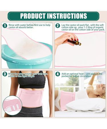 Reusable Bio-Ribinus Casting Oil Pack Set - Leakage-Proof Comfort Wraps for Neck & Abdomen (2 Pieces) - Perfect for Compression Therapy - Pink - Buy Online on GoSupps.com