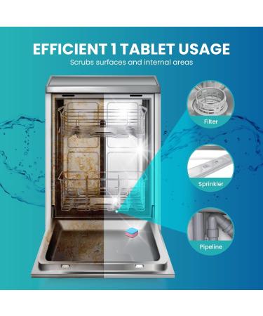 Maravello Dishwasher Cleaner Tablets - 24 pcs, 12 Months Supply - Effective Descaler & Detergent Tabs - For All Machines - Grapefruit Scent - Buy Online on GoSupps.com