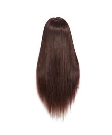 Mannequin Head for Hair Styling & Braiding - 26-28 Synthetic Fiber Cosmetology Training Doll, Brown - Model 92022LB0420 - Buy Online on GoSupps.com
