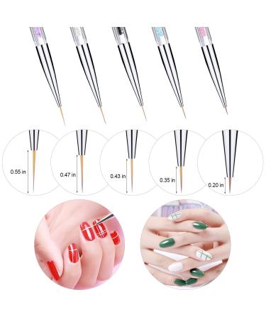 7 PCS Double Ended Nail Art Brush Pens for Acrylic UV Gel Tips Builder - Buy Online on GoSupps.com