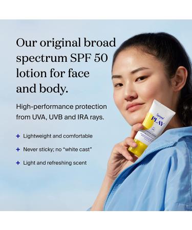 Supergoop! PLAY Everyday Lotion SPF 50 - 2 Pack - Reef-Friendly, Sensitive Skin Sunscreen - Water & Sweat Resistant - Buy Online on GoSupps.com