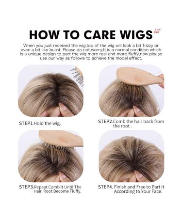 HAIRCUBE Long Straight Blonde Wig for Women - Futura Synthetic Hair with Dark Roots Silky Texture - International Shipping - Buy Online on GoSupps.com