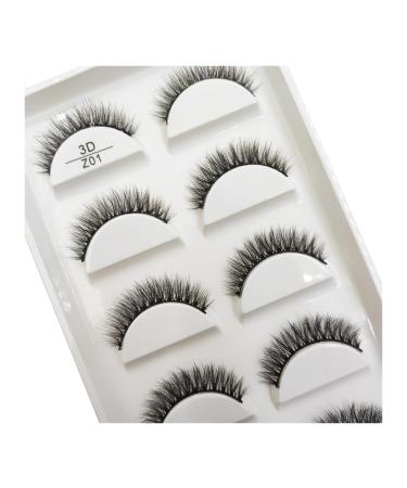 UAMOU 10/50 Boxes 37 Style 5 Pairs Natural 3D False Eyelashes Makeup Fake Eye Lashes Faux Cils Make Up Beauty Maquillaje Cheerfully (Color : 5Pairs Z01 Size : 20 Boxes 100Pairs)