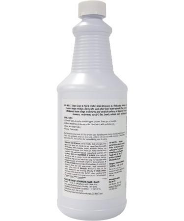 DU-MOST Soap Scum & Hard Water Stain Remover - High Foaming Acid Cleaner for Kitchen & Bathroom | 32 Oz Limescale & Soap Residue Solution - Buy Online on GoSupps.com