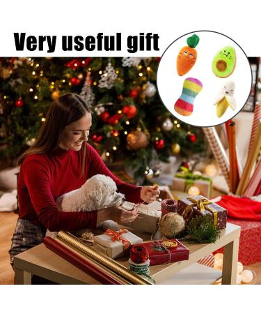 NyxSeat Fruit Plush Toys - 4 Pack Cute & Bite-Proof Dog Toys for Small & Medium Dogs Noisy & Fear-Relieving - Buy Online on GoSupps.com