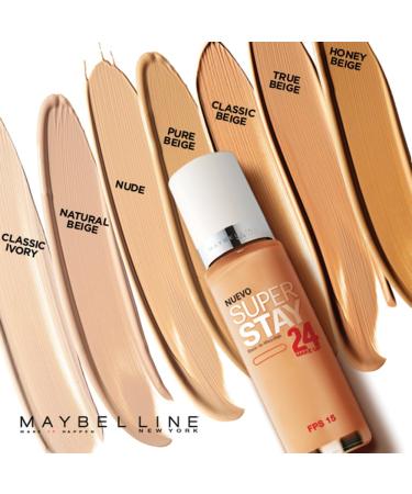 Maybelline Super Stay 24Hr Makeup - Classic Ivory (1 fl oz) - Buy Online on GoSupps.com