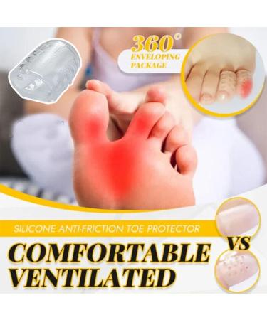Silicone Anti-Friction Toe Protector - 60pcs | Breathable Toe Covers for Corns, Blisters & Pain Relief - Buy Online on GoSupps.com