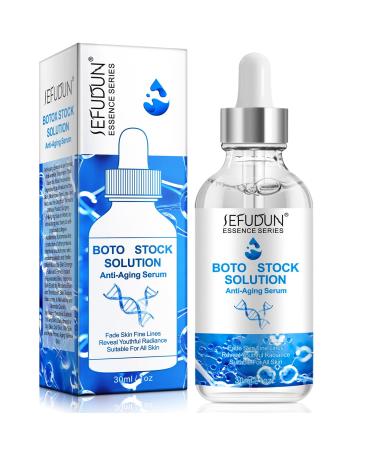 Boto Stock Solution Facial Serum 30ml Boto Stock Anti Aging Serum For Face Instant Face Tightening Serum Reduce Fine Lines Wrinkles Boost Skin Collagen Hydrate & Plump Skin