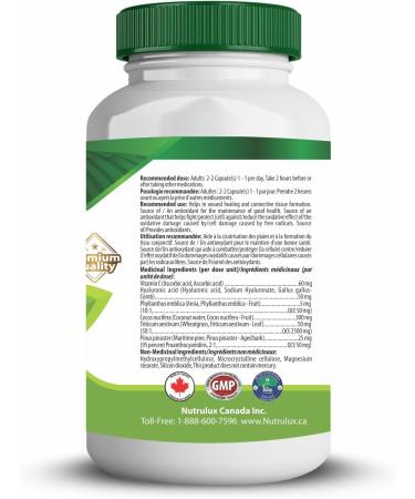 NutruLux Skin Care (60 mg Vitamin C) Halal Vegan Gelatin Free Capsules - Essential Supplement for Skin Health Wellness Support with Vitamin C Capsules Daily Skin Care Intake Nutrient-Rich Skin Support Capsules 60 Capsules (Pack of 1) - Buy Online on GoSupps.com