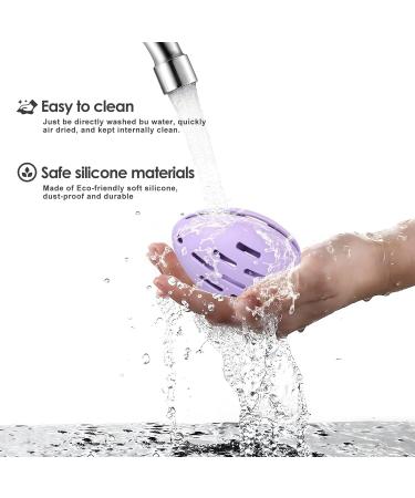 DYRENAC Silicone Makeup Sponge Holder - Reusable & Washable Travel Case | Shatterproof Beauty Blender Organizer - Purple - Buy Online on GoSupps.com