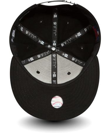 Shop New Era New York Yankees Black Adjustable 9Fifty Snapback Cap - MLB Seasonal Collection - Buy Online on GoSupps.com