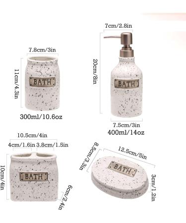 Bathroom soap dispenser handwash dispenser bottle/Ceramic Bathroom Accessories Sets Complete Accesorios Para Ba o Stylish Apartment Decor Aesthetic For Your Modern Restroom-blue-5 set (Color : Bl 5 set Black - Buy Online on GoSupps.com