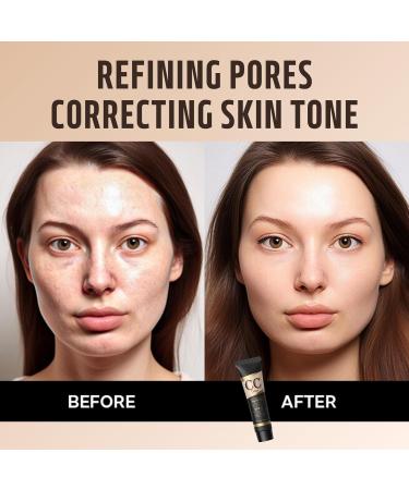 CC Cream Color Correction Cream with SPF 15+ All-In-One Full Coverage Foundation Concealer Full Coverage Anti-Redness Skin Tone Adjusting Sun Protection Natural Glowy Makeup Medium 30g 40.00 ml (Pack of 1) Medium - Buy Online on GoSupps.com