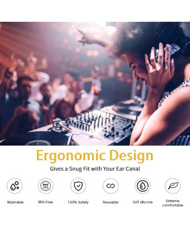 Naradoo High Fidelity Reusable Ear Plugs for Concerts - Noise Reduction and Hearing Protection for Festivals, DJs, and More - Buy Online on GoSupps.com