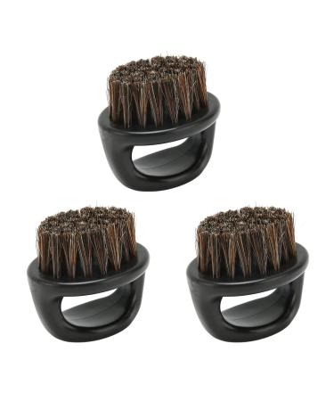 Generic small beard brush professional hairdressing brush 3-part men's rasier brush synthetic razor tool antistatic hairdressing hairdresser neck dust cleaning brush for
