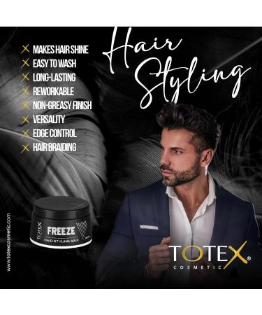 Totex Freeze Hair Styling Wax | Strong Hold Gel Wax for All Hair Types | 150 ml - International Shipping Available - Buy Online on GoSupps.com