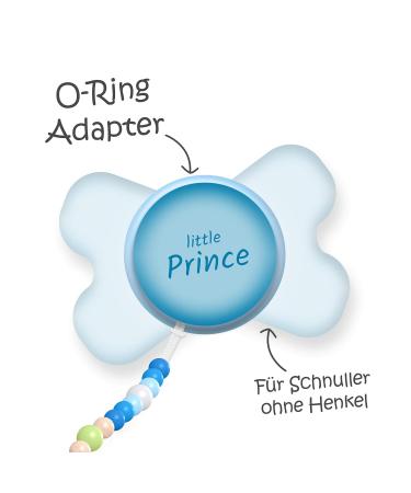 Buy Baby Blue Silicone O-Ring Adapter for Pacifier & Chain International Shipping Available! - Buy Online on GoSupps.com