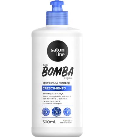 Linha Tratamento (SOS Bomba de Vitaminas) Salon Line - Creme Para Pentear Explosao De Forca 500 Ml - (Salon Line Treatment (Vitamin Bomb SOS) Collection - Power Explosion Combing Cream 17.64 Fl Oz)