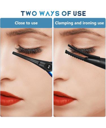 TOVINANNA Electric Eyelash 2 in 1Curler Heated Eyelash Curlers | Portable Makeup Electric Eye Lash Curling | Natural Curling 3 Temperature Modes | USB Fast Heating & Long Lasting - Buy Online on GoSupps.com