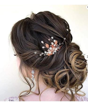 Bridal Wedding Hair Combs - Silver Crystal Blue Headpiece for Women and Girls - Buy Online on GoSupps.com