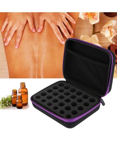 Jerliflyer Essential Oil Handbag - 30 Bottle Storage Case for Aromatherapy | Purple Essential Oil Organizer - Buy Online on GoSupps.com