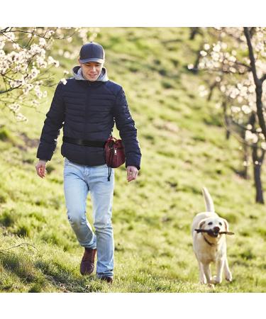 AOKLANT Dog Treat Pouch Dog Training Pouch Bag with Waist Shoulder Strap 3 Ways to Wear Easily Carries Pet Toys Kibble Treats Personal Effects Red - Buy Online on GoSupps.com