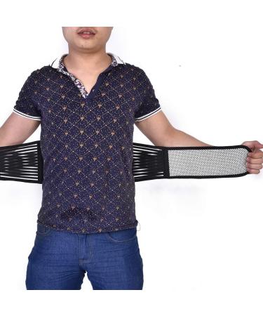 Diioße Self-Heating Back Support Belt - XL Black Magnetic Sports Waist Belt for Pain Relief & Breathable Comfort - Buy Online on GoSupps.com