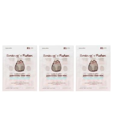 The Cr me Shop X PUSHEEN KLEAN BEAUTY Pawsitively Clear Skin Infused Hydrocolloid Blemish Patches | Salicylic Acid Oil-Absorbing Breakout Preventing | Vegan & Cruelty-Free (Set of 3)