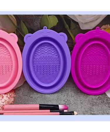 Shop Multifunctional Brush Cleaning Cup & Mat | Portable Travel Scrubber Bowl - Blue | Ideal Gift for Artists - Buy Online on GoSupps.com