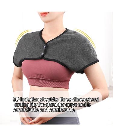 Higyee Heating Pillows for Shoulder | 360-Degree Heated Neck Wrap & Thin-Neck Warmer | Washable Velvet Relaxation Pillow - Dark Gray L - Buy Online on GoSupps.com