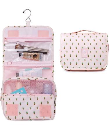 Narwey Hanging Toiletry Bag for Women Travel Makeup Bag Organizer Toiletries Bag for Travel Size Cosmetics Essentials Accessories (Cactus) A-Cactus - Buy Online on GoSupps.com