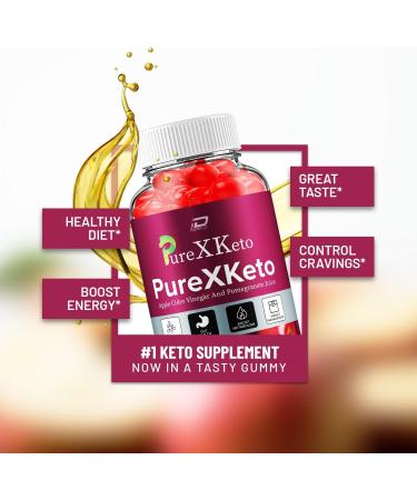 PureXKeto ACV Gummies Dietary Supplement - PureX Keto Keto ACV Gummies with Apple Cider Vinegar & Pomegranate Juice Pure X Keto Gummies Reviews Advanced Weight Management (2 Pack - 120 Gummies) - Buy Online on GoSupps.com