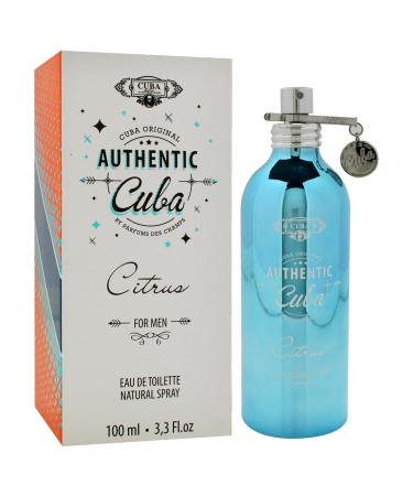 Cuba Authentic Citrus for Men - 3.3 oz EDT Spray - Buy Online on GoSupps.com
