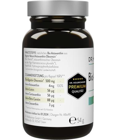 Dr. Heilbronn Bio Astaxanthin 4mg Capsules | Premium Vegan Antioxidants from Haematococcus Pluvialis | Gluten-Free & Lactose-Free Supplements - Buy Online on GoSupps.com