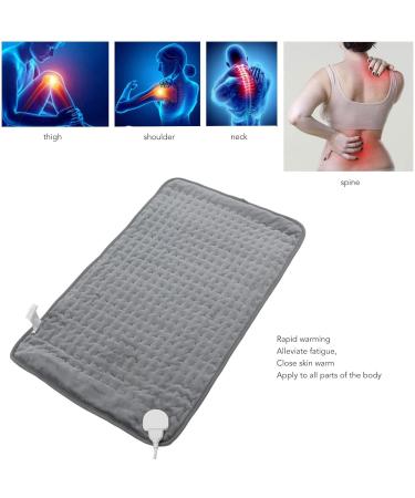 Haofy Heating Pad - Cuddly Soft 6 Heat Settings for Muscle Relaxation | Fast-Heating Gray Pad (EU Plug 220V) - Buy Online on GoSupps.com