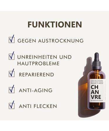 Organic Hemp Oil 100% Pure & Cold Pressed - 100ml | Natural Hair Body & Skin Care | Anti-Aging Face Oil - Buy Now! - Buy Online on GoSupps.com