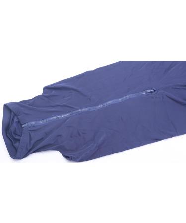 Leberna Lycra Stretch Horse Hood with Zipper - Full Face Neck Cover XL - Navy | Durable & Comfortable Equestrian Gear - Buy Online on GoSupps.com