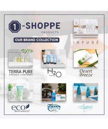 Eco Botanics 0.85 oz. Toiletries Set | All-In-One Amenities for Hotels, Airbnb & Rentals | Hotel Travel Size Shampoo, Conditioner, Body Wash & Lotion | 80 Piece Kit - Buy Online on GoSupps.com