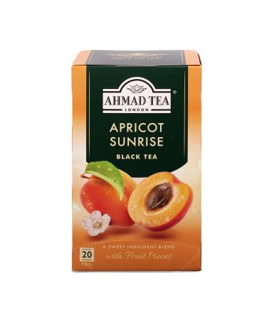 Ahmad Tea Apricot Fruit Black Tea - 20 Teabag Sachets Apricot Sunrise 20 Count (Pack of 1) - Buy Online on GoSupps.com