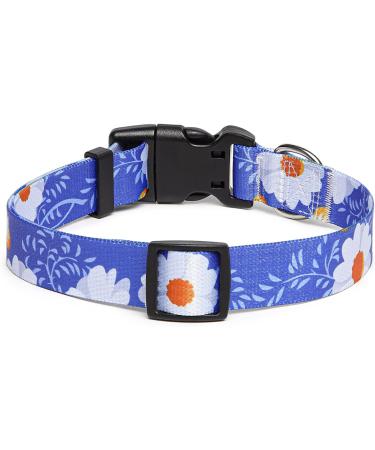 Suredoo Soft Nylon Dog Collar for All Sizes - Comfort Fit for Small Medium & Large Dogs - Daisy Design (M: 33-55 cm Neck) - Buy Online on GoSupps.com