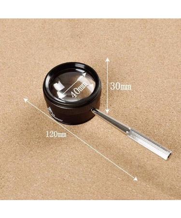 Lightweight Magnifying Glass 30X Hd 40Mm Diameter Portable Handheld Magnifying Glass Suitable for Watch Repair and Reading Books Lofty Ambition - Buy Online on GoSupps.com