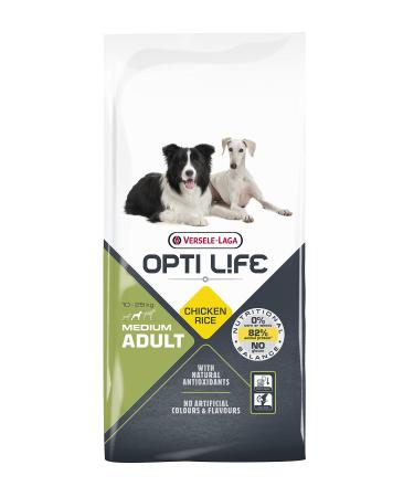 VERSELE-LAGA - Opti Life Adult Medium - Dog Food - Medium Breeds - 12.5kg