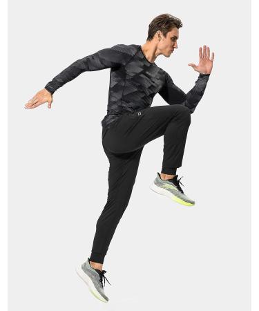 G Gradual Men's Zipper Pocket Sweatpants - Black Large | Athletic Training Joggers for Soccer, Running, Workout - Buy Online on GoSupps.com