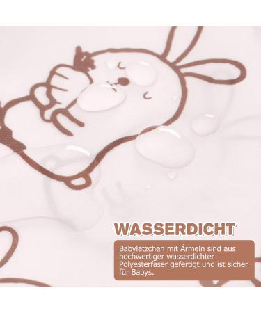 Buy 2-Piece Baby Long-Sleeve Waterproof Bib Set | Washable Soft Feeder Sleeves for Mess-Free Mealtime | International Shipping Available - Buy Online on GoSupps.com